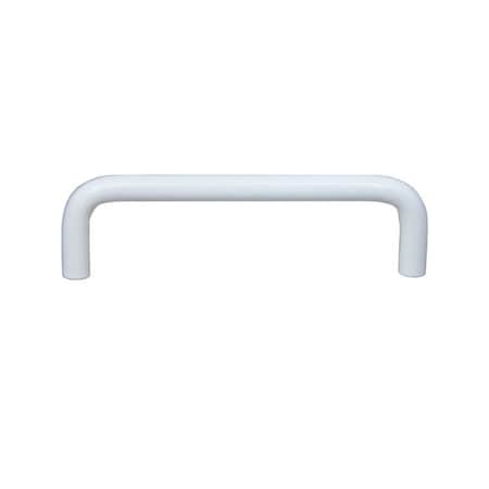 Crown 4-3/8" Wire Cabinet Pull with 4" Center to Center White Finish CHP355WT